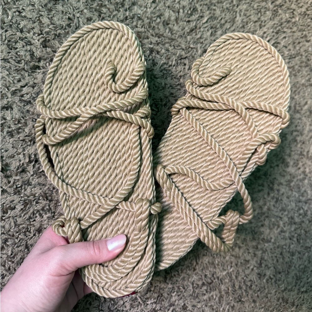 Corda Tan Rope Sandals Two Pairs New without Tags